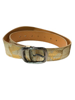 Load image into Gallery viewer, Cream + Gold Belt
