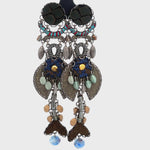 Load and play video in Gallery viewer, Ayala Bar Blue + Sliver Earrings

