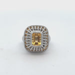 Load and play video in Gallery viewer, Citrine Ring set in Sterling Silver
