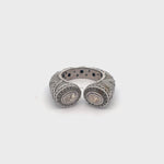 Load and play video in Gallery viewer, Polki Diamond ring set in Sterling Silver
