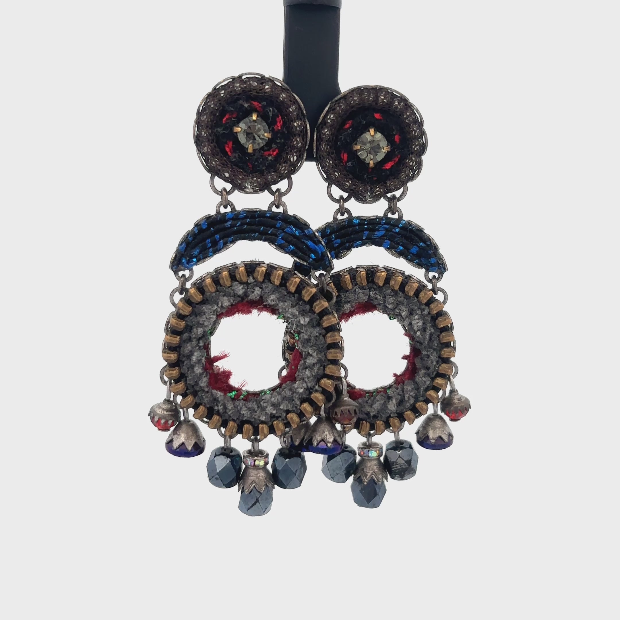 Ayala Bar Grey + Navy Earrings