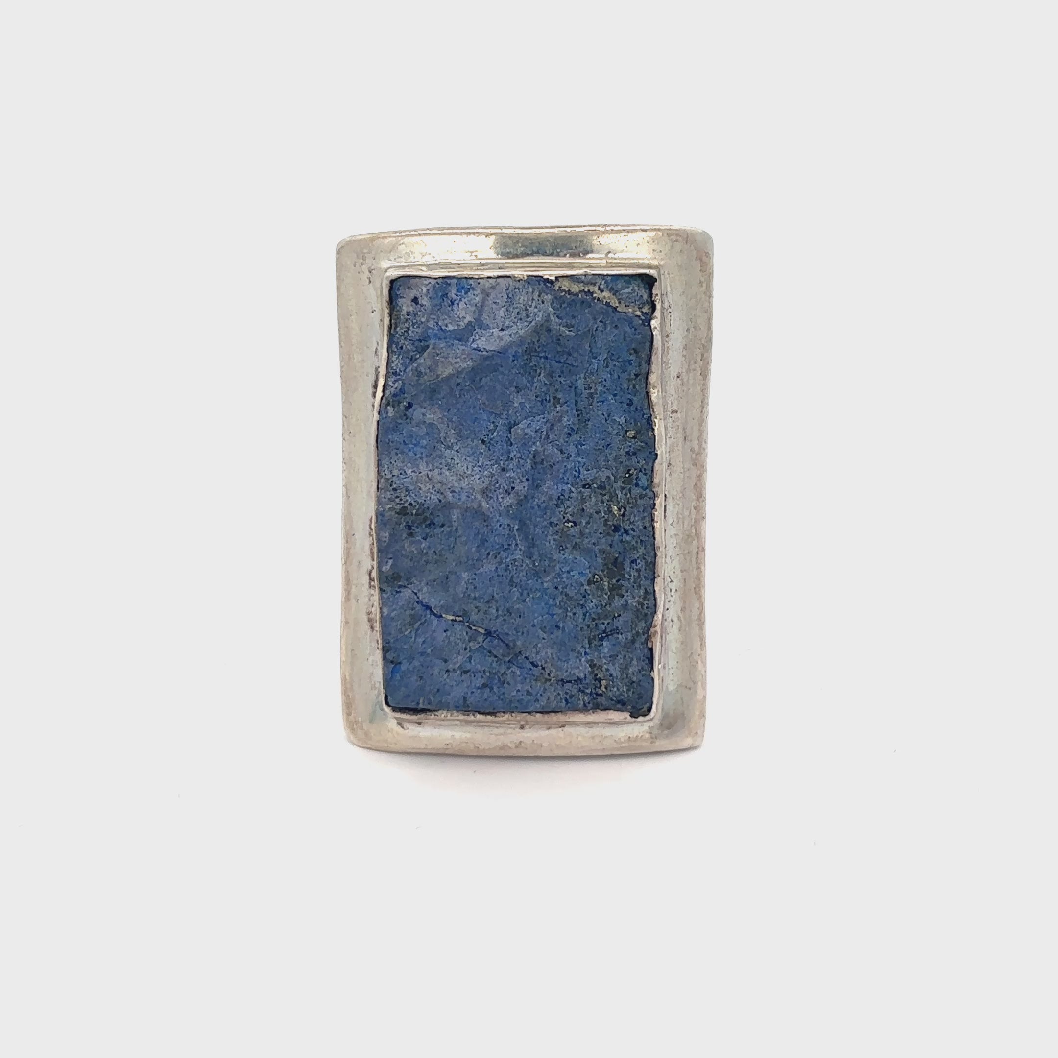 Lapis Lazuli Ring set in Sterling Silver, 7.5
